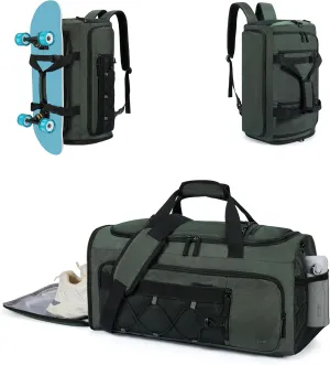 CLUCI Gym Bag for Men & Women, Sports Duffel Bag Travel Gym Weekender Overnight Bag with Shoe Compartment