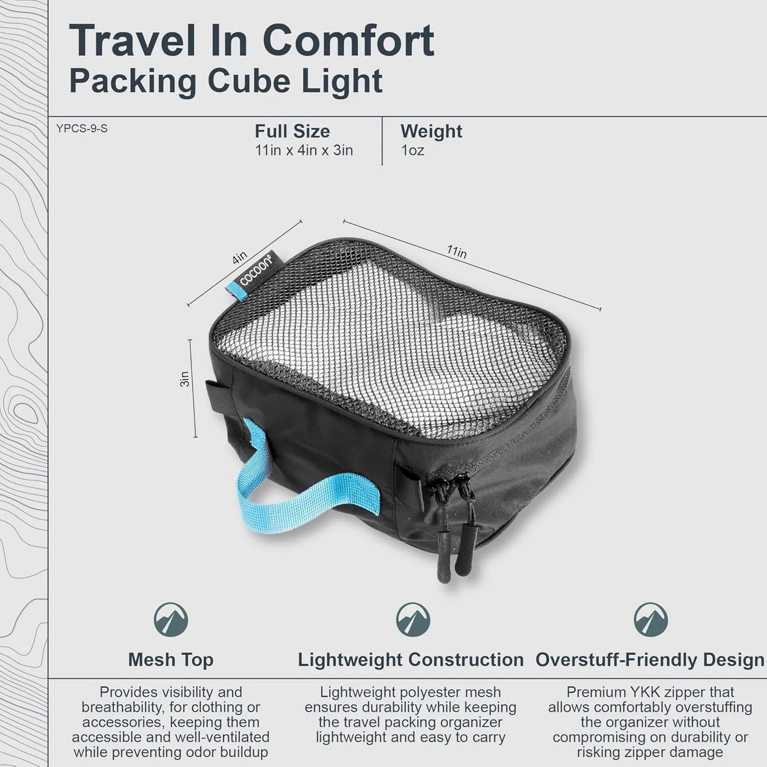 COCOON - Premium - Packing Cube - Light - Dark Grey - Small