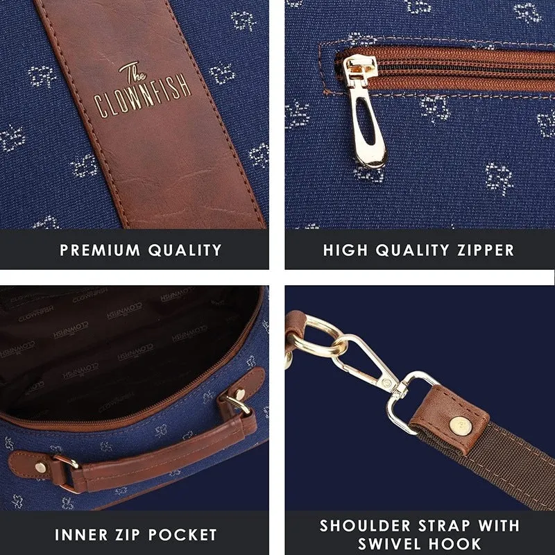 Combo: Elsie Series Sling Bag & Aria Wallet - Stylish Design | 4.5L | Blue-Spade