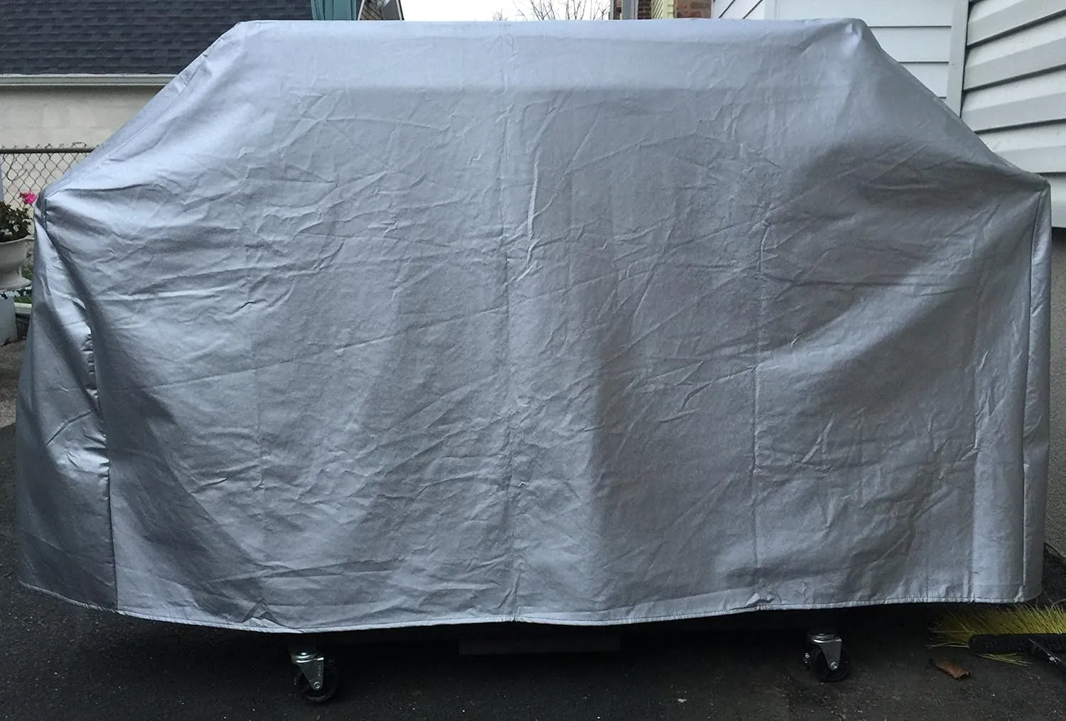 Comp Bind Technology Cover Compatible with Weber Genesis II LX S-640 Gas Grill, Custom Fitting Outdoor Marine Blue/Grey Waterproof Cover Dimensions 72''W x 29''D x 48''H by Comp Bind Technology
