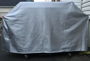 Comp Bind Technology Cover Compatible with Weber Genesis II LX S-640 Gas Grill, Custom Fitting Outdoor Marine Blue/Grey Waterproof Cover Dimensions 72''W x 29''D x 48''H by Comp Bind Technology