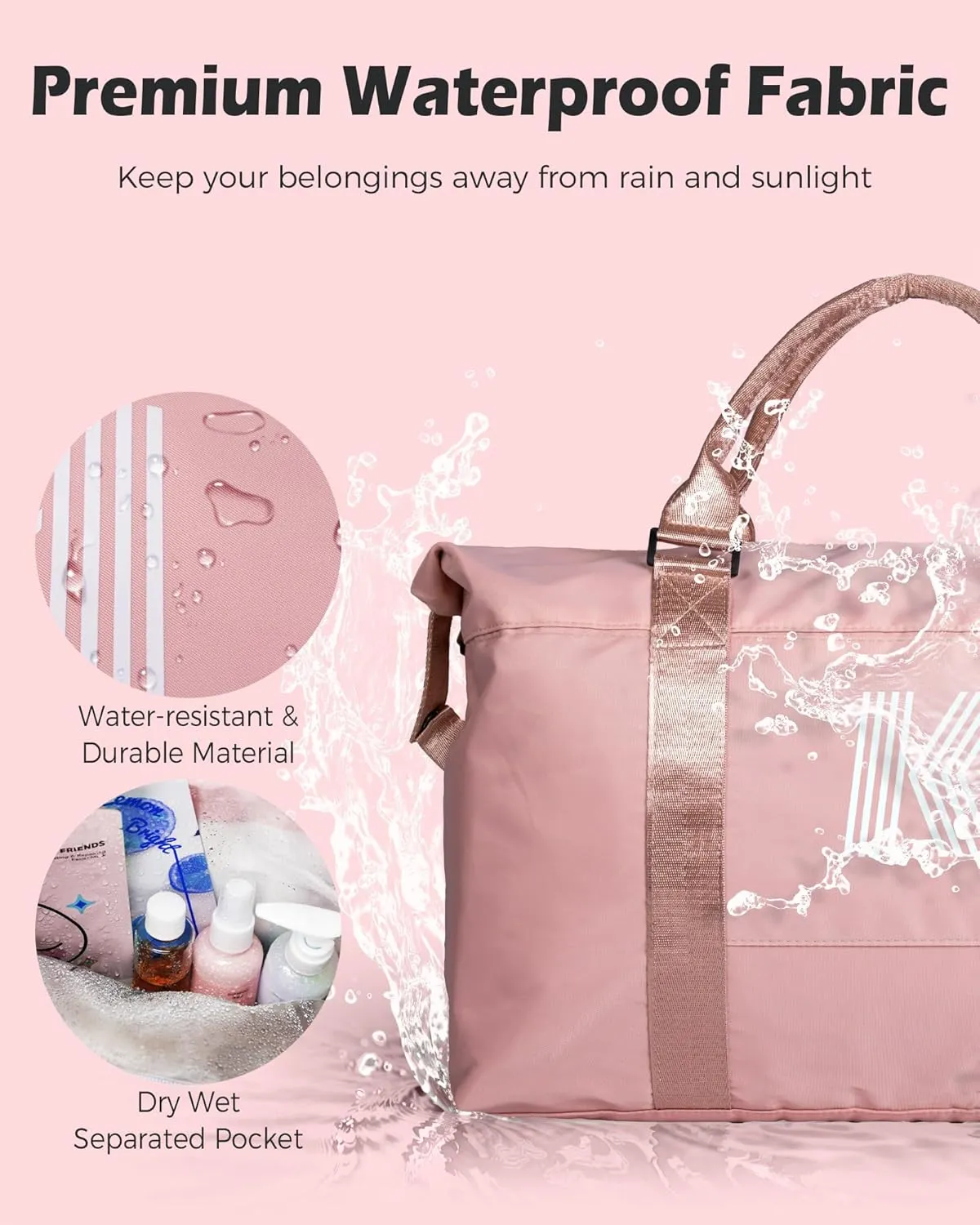 Cool Stuff for Teen Girls, Personalized Gifts, Initial Travel Duffel Bag, Personalized Weekender Bag,Monogram Overnight Bag, Customizable Gifts for Girls Age 6-8 8-10 11-12 (Letter I)