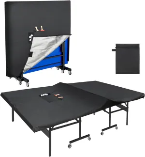 Coolrunner Ping Pong Table Cover - Waterproof Indoor & Outdoor, 420D Oxford Fabric for Folding & Flat Tables