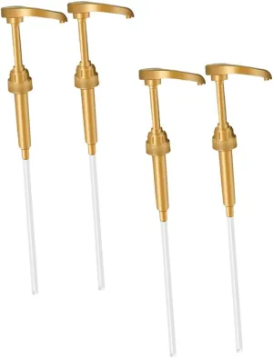 Cosmetic Bottle Pump Heads，Pump Heads 4pcs Coffee Syrup Dispenser Syrup for Coffee Pump Bottle Many Syrup Pumps Bottle Replacement Pump Sugar Pump Pp Plastic Golden