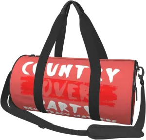 Country Over Party, Democracy Matters Duffel Bag Gym Bag Travel Sports Tote Large Foldable Beach Swim Yoga0