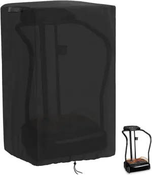 Cover for Lifepro Vibration Plate,Dust-proof Vibration Plate Exercise Machine Cover,Adjustable Drawstrings, UV and Water-Resistant, Lightweight, Black,29"L x 27"W x 48"H