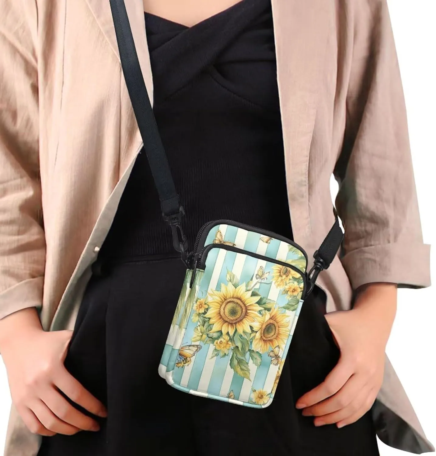 Crossbody Backpack for Women Sling Bag with Adjustable Strap Women Cross Body Chest Bag Mini Purse