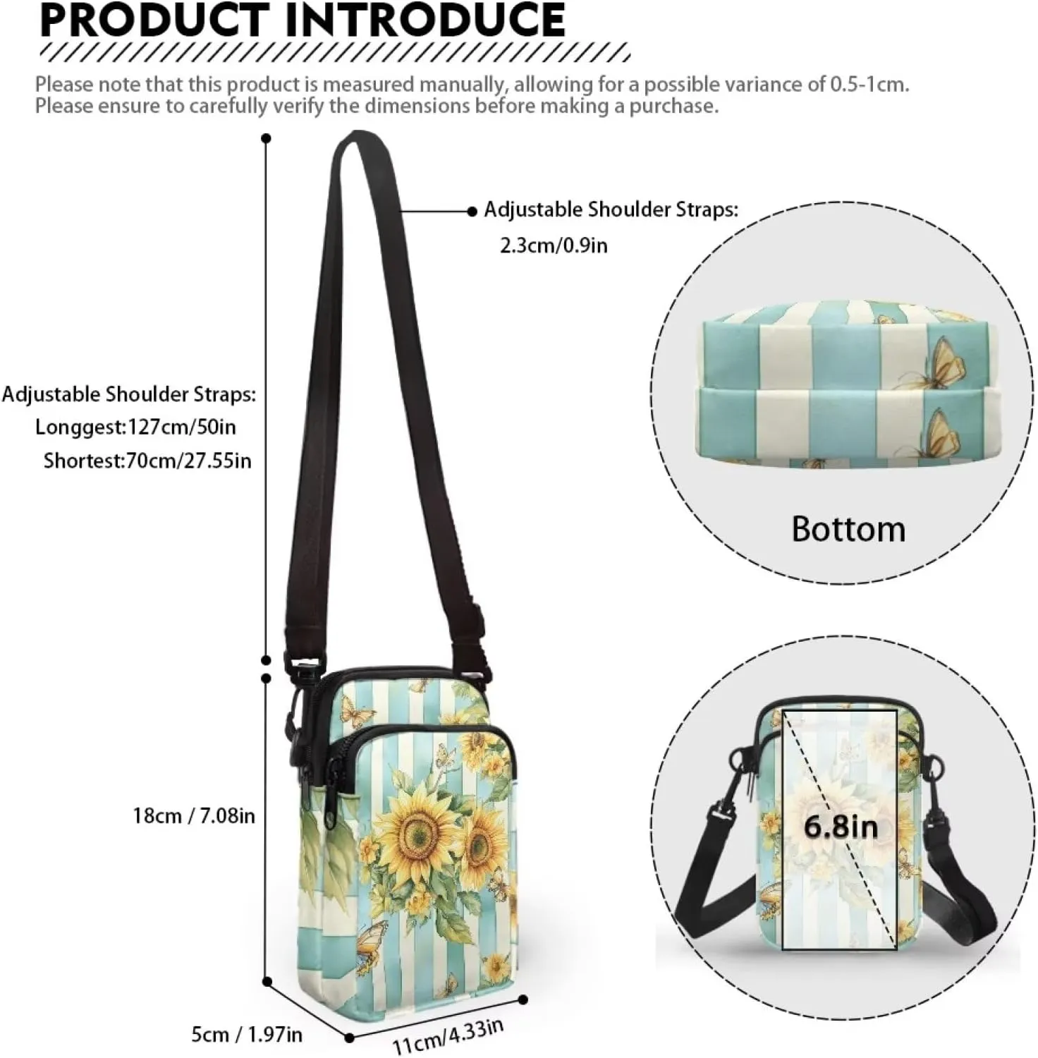 Crossbody Backpack for Women Sling Bag with Adjustable Strap Women Cross Body Chest Bag Mini Purse