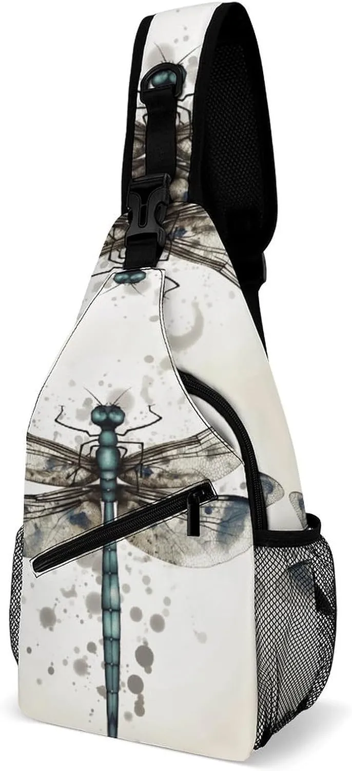 Crossbody Bag for Women Men Chest Bag Meat Slices Pattern Sling Bag Crossbody Shoulder Bag Sling Backpack