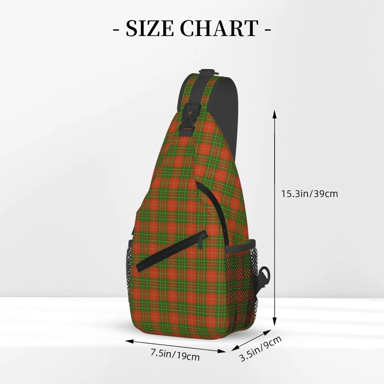 Crossbody Sling Backpack Clan Burnett Ancient Tartan Shoulder Chest Bag Daypack for Traveling Sport