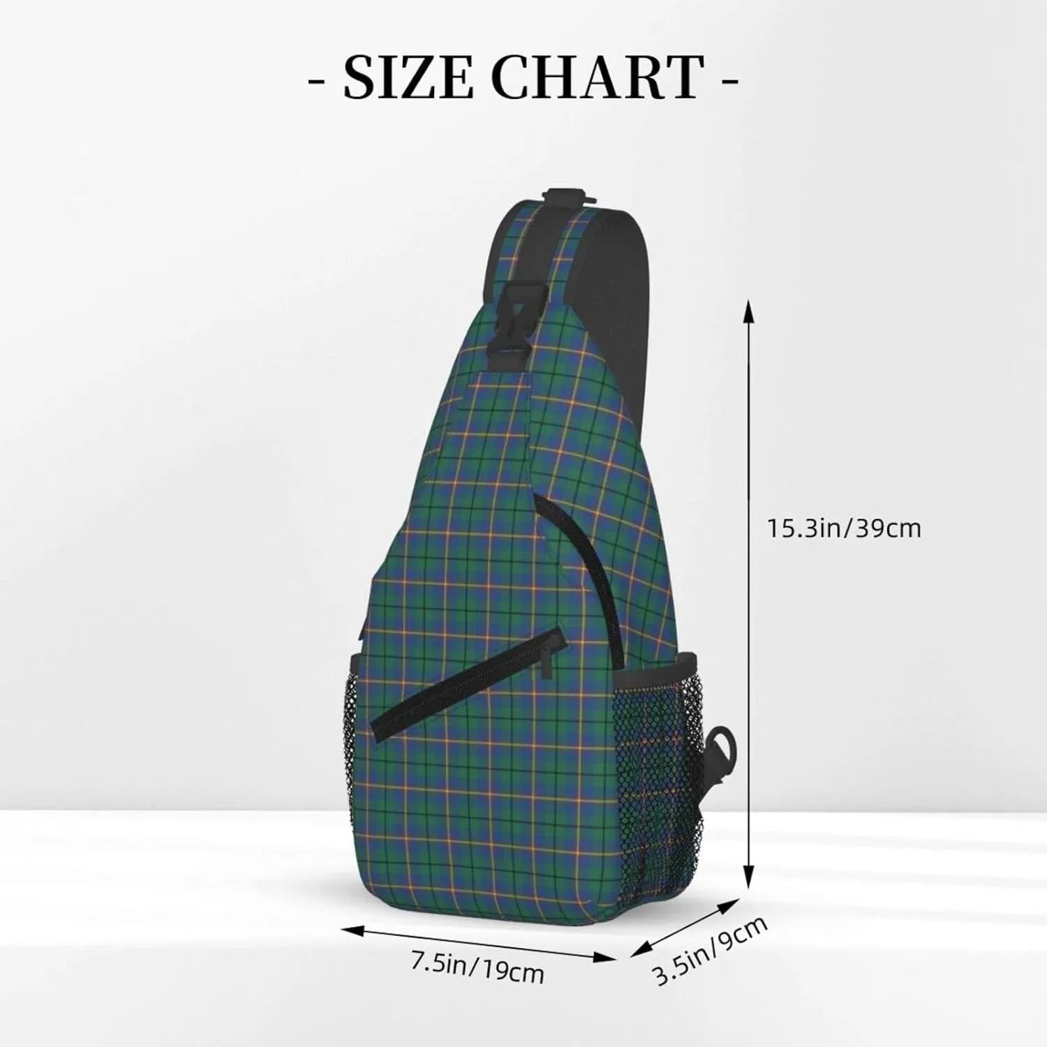Crossbody Sling Backpack Clan Carmichael Ancient Tartan Shoulder Chest Bag Daypack for Traveling Sport