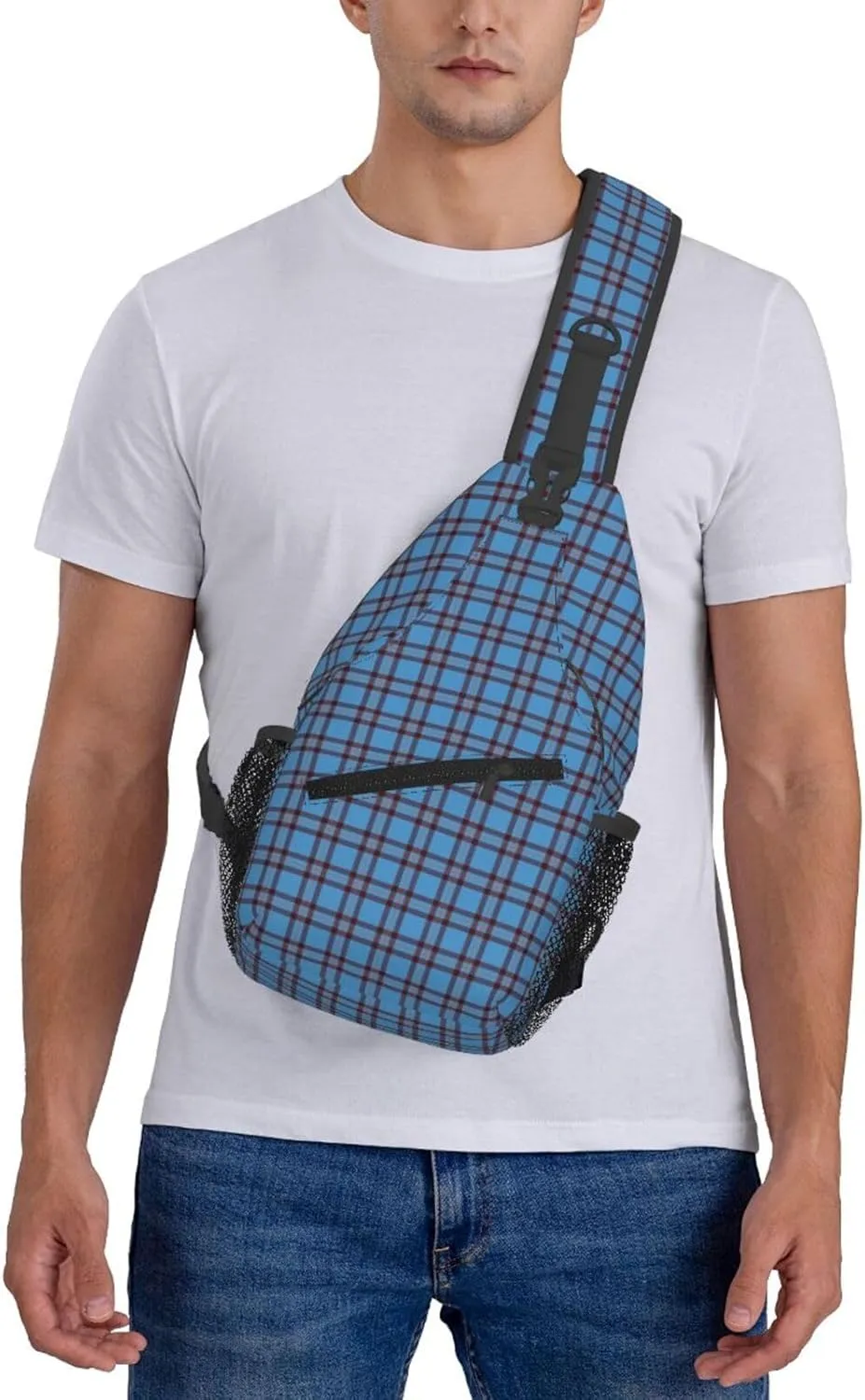 Crossbody Sling Backpack Clan Elliot Ancient Tartan Shoulder Chest Bag Daypack for Traveling Sport