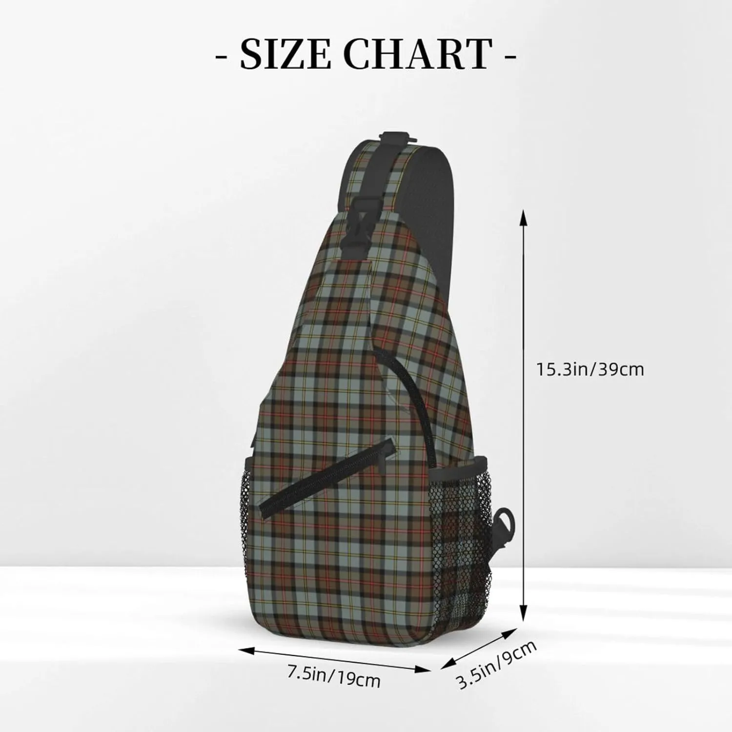 Crossbody Sling Backpack Clan MacLeod of Harris Weathered Tartan Shoulder Chest Bag Daypack for Traveling Sport