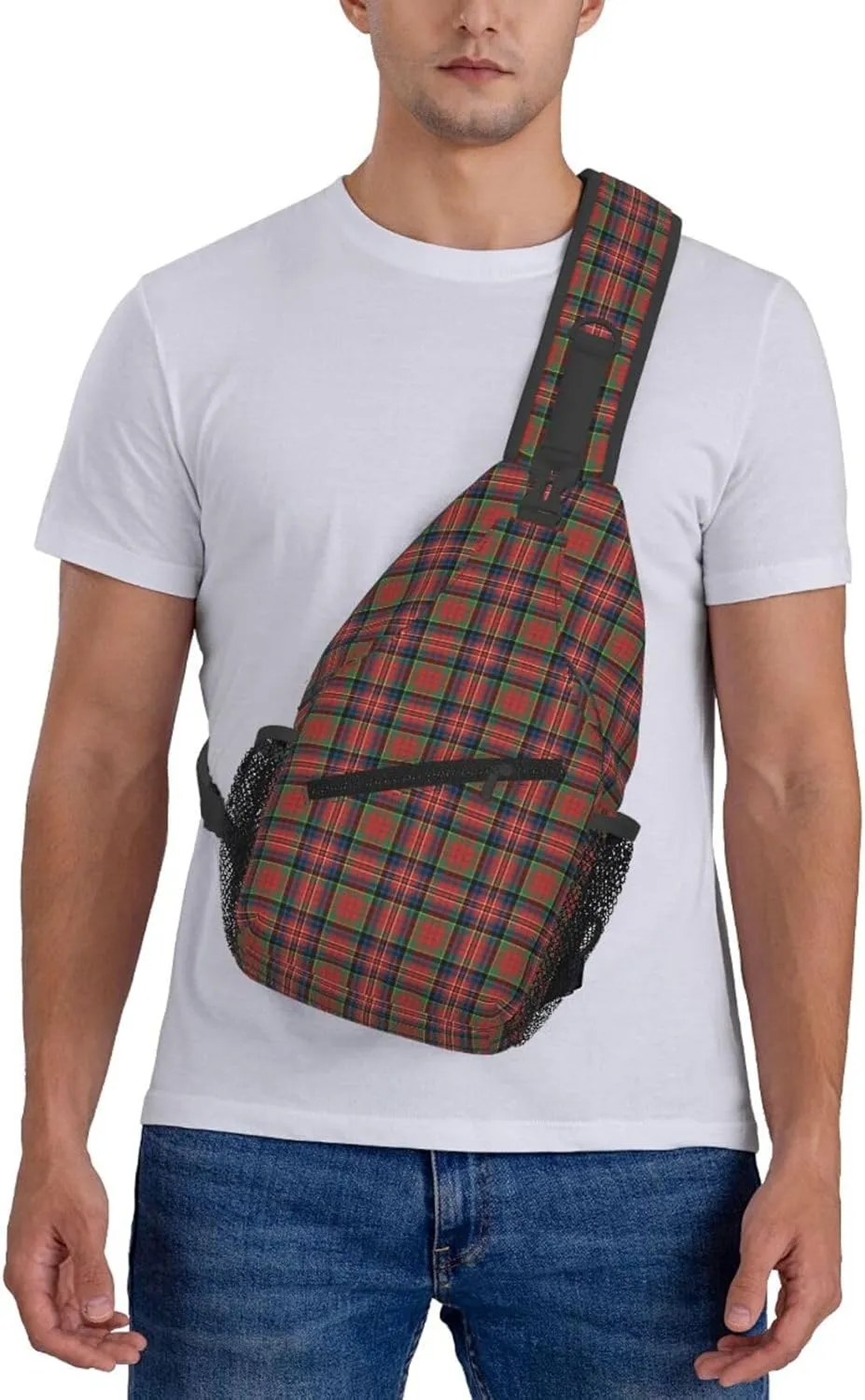 Crossbody Sling Backpack Clan MacPherson Ancient Tartan Shoulder Chest Bag Daypack for Traveling Sport