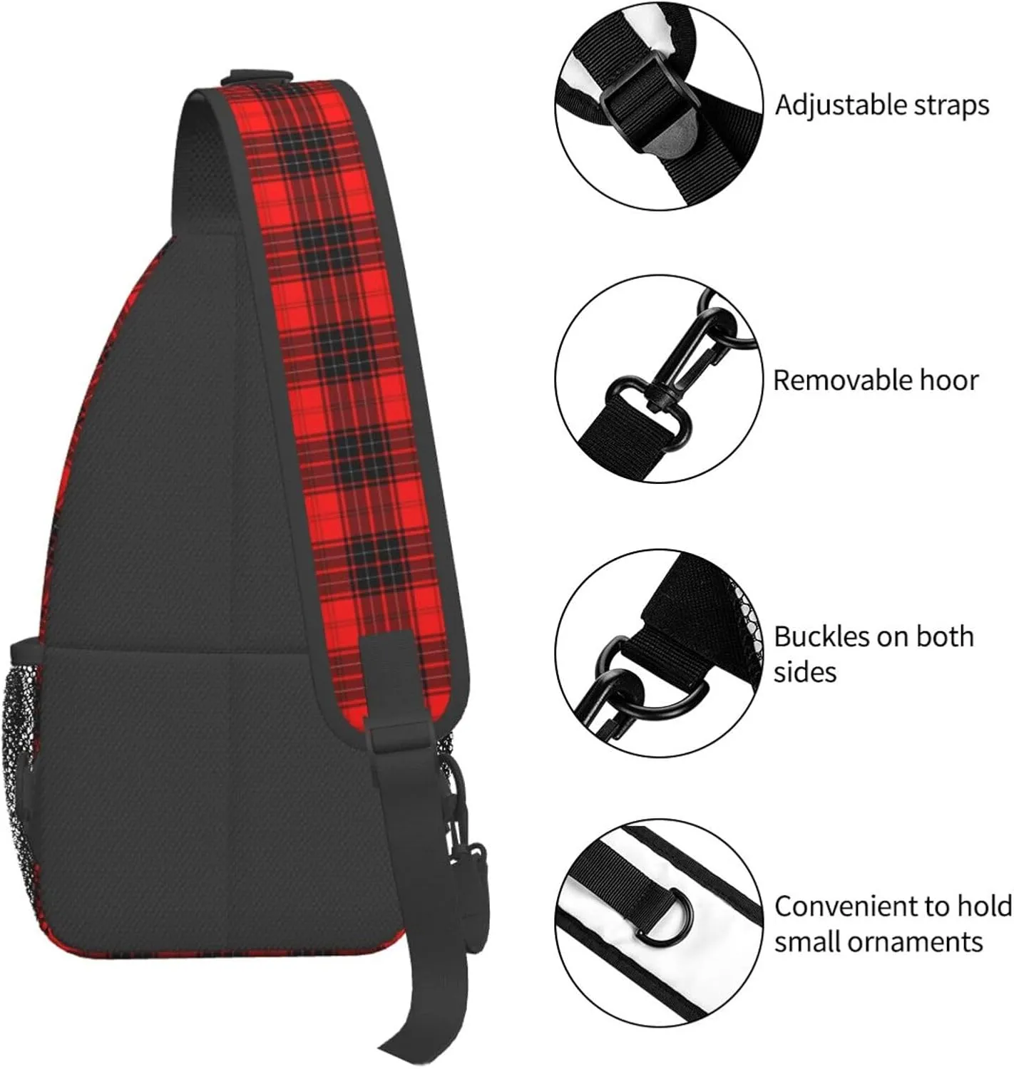 Crossbody Sling Backpack Clan Wemyss Modern Tartan Shoulder Chest Bag Daypack for Traveling Sport