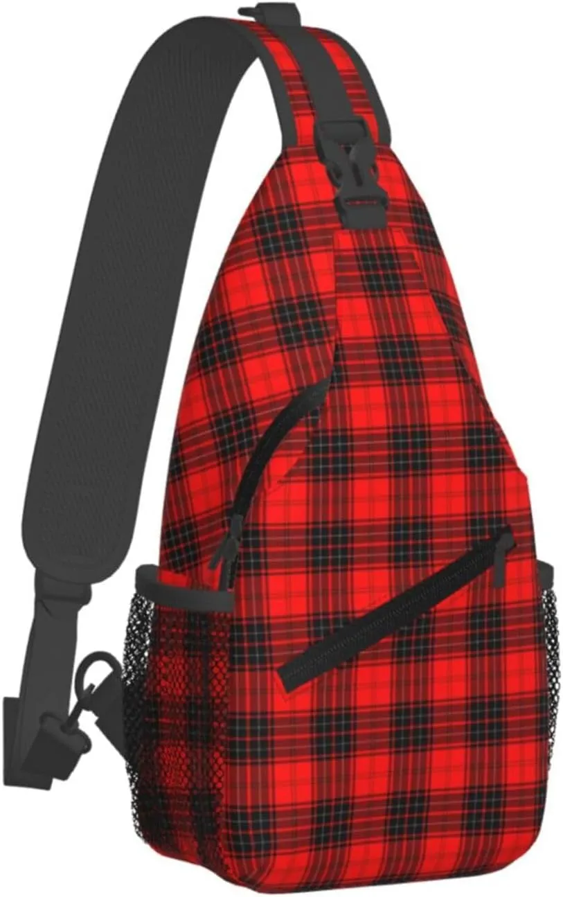 Crossbody Sling Backpack Clan Wemyss Modern Tartan Shoulder Chest Bag Daypack for Traveling Sport