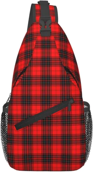 Crossbody Sling Backpack Clan Wemyss Modern Tartan Shoulder Chest Bag Daypack for Traveling Sport