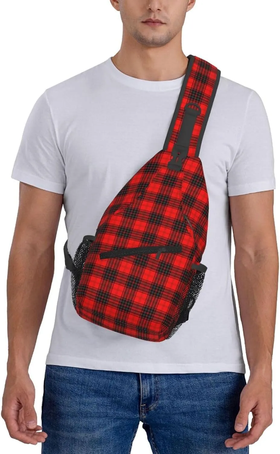 Crossbody Sling Backpack Clan Wemyss Modern Tartan Shoulder Chest Bag Daypack for Traveling Sport