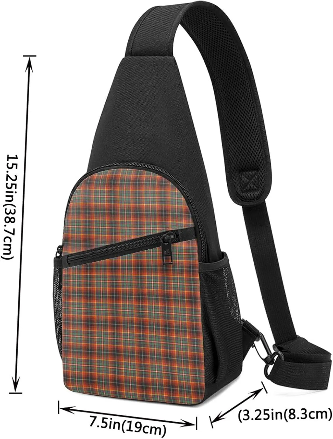 Crossbody Sling Backpack Innes Ancient Tartan Shoulder Chest Bag Daypack for Traveling Sport