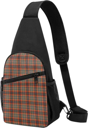 Crossbody Sling Backpack Innes Ancient Tartan Shoulder Chest Bag Daypack for Traveling Sport