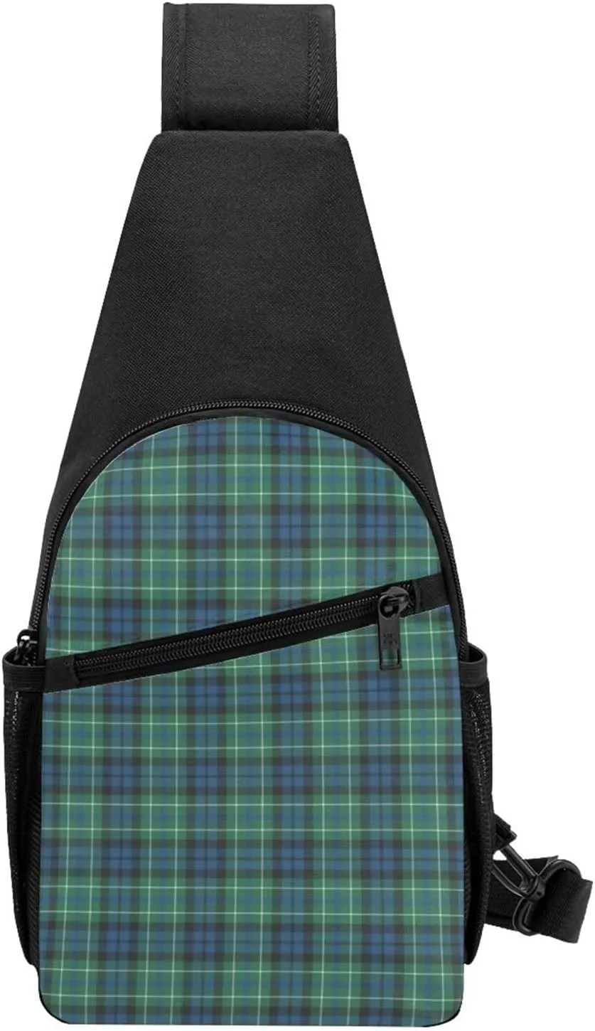 Crossbody Sling Backpack MacNeil of Colonsay Ancient Tartan Shoulder Chest Bag Daypack for Traveling Sport