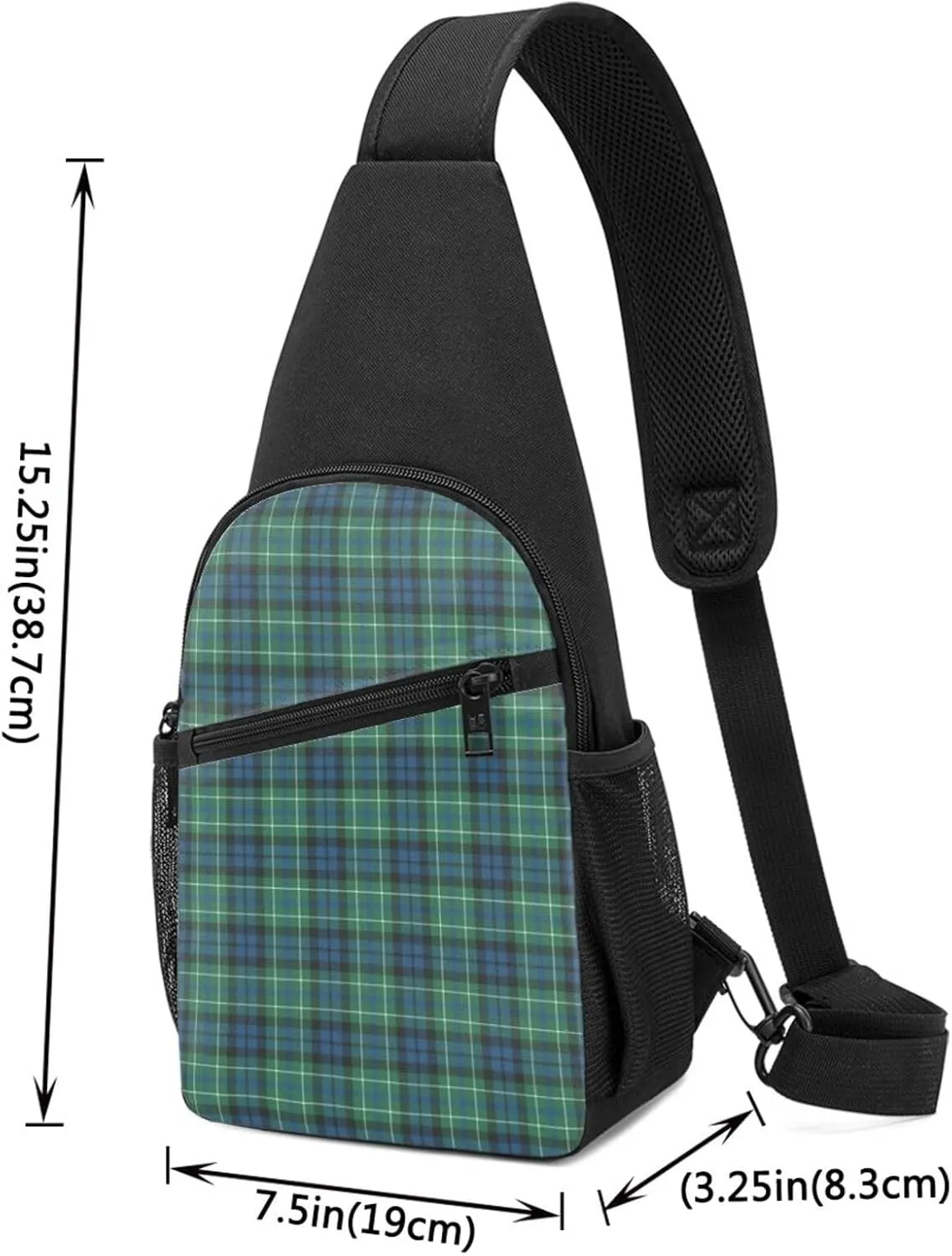 Crossbody Sling Backpack MacNeil of Colonsay Ancient Tartan Shoulder Chest Bag Daypack for Traveling Sport