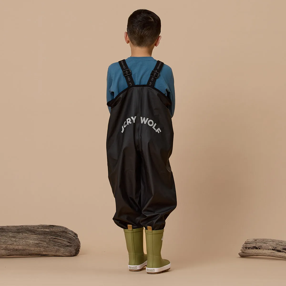 Crywolf | Rain Overalls, Black