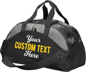 Custom Athletic Travel Duffel Bag - Add Your Custom Text