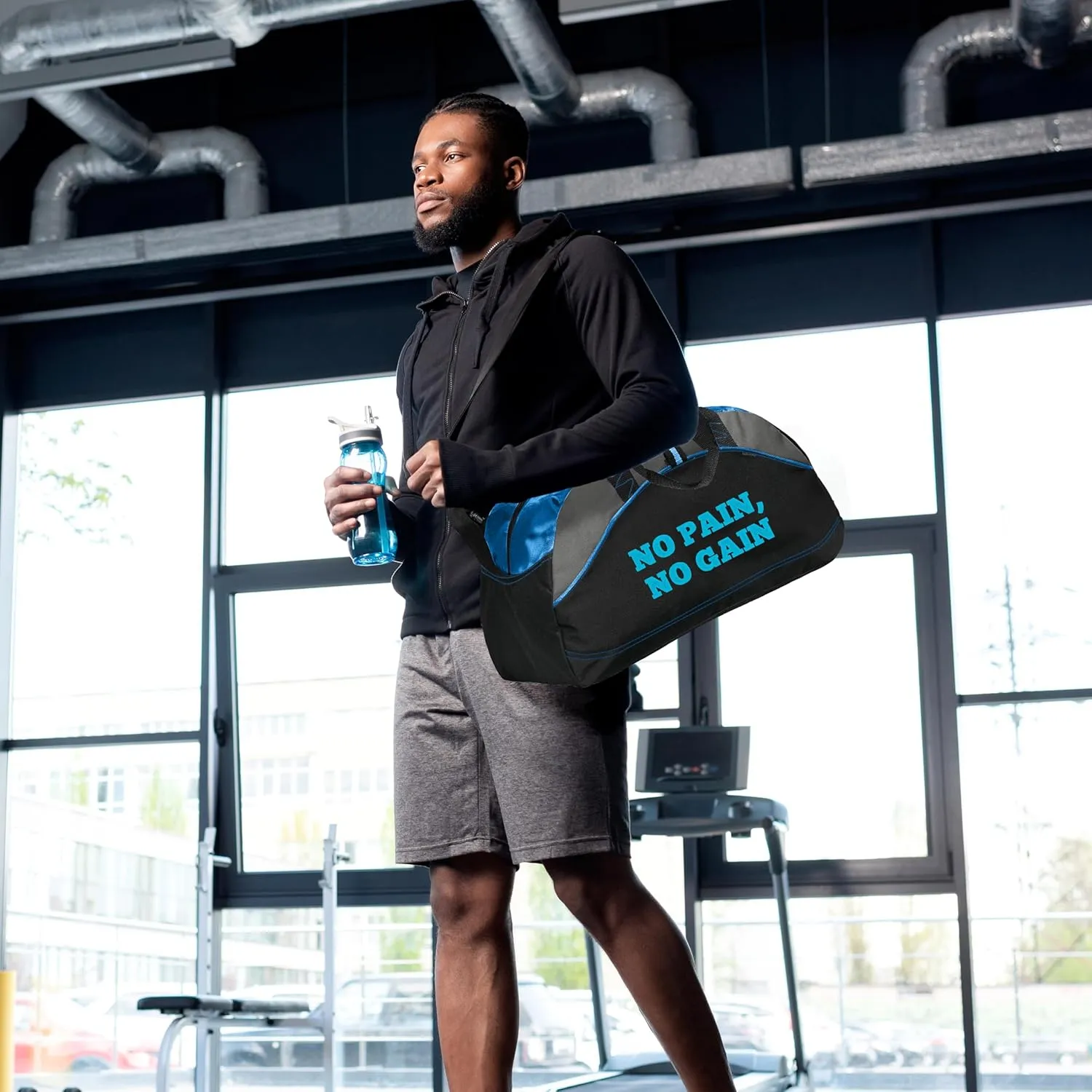 Custom Athletic Travel Duffel Bag - Add Your Custom Text