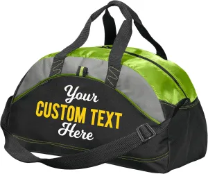 Custom Athletic Travel Duffel Bag - Add Your Custom Text