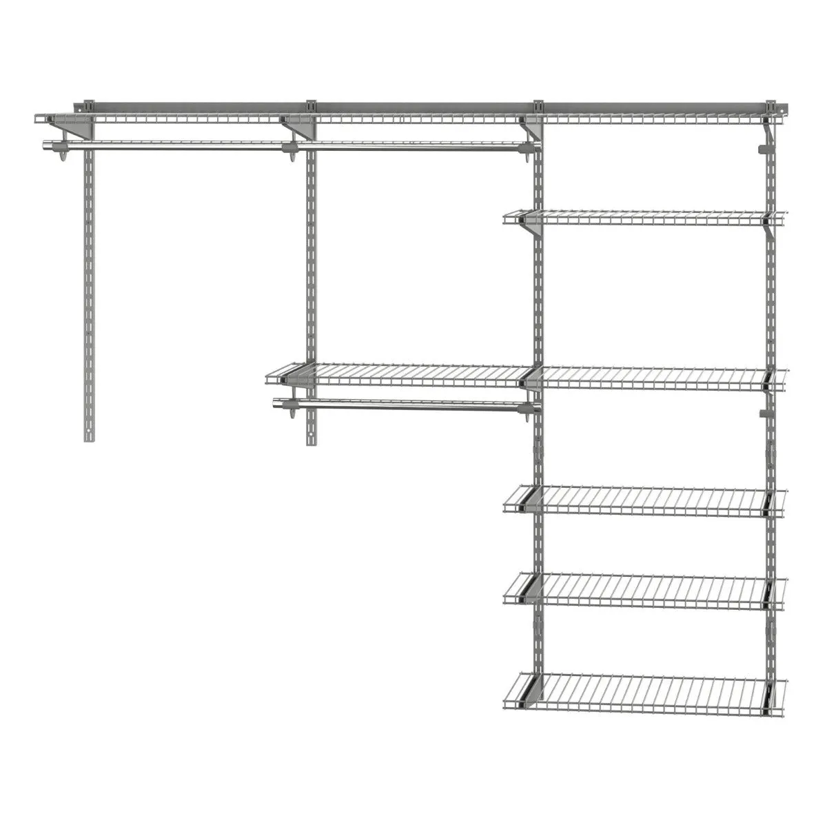 Custom Closet Organizer System Kit with Shelves
