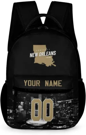 Custom Football Backpacks City Team Court Schoolbags Personalized Name Number Travel Camp Children Bag Fans Gift