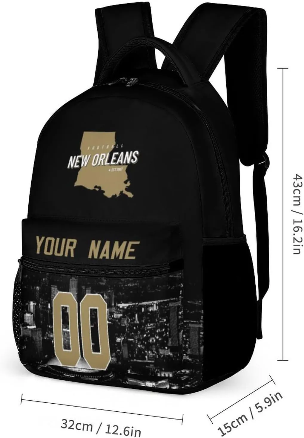 Custom Football Backpacks City Team Court Schoolbags Personalized Name Number Travel Camp Children Bag Fans Gift