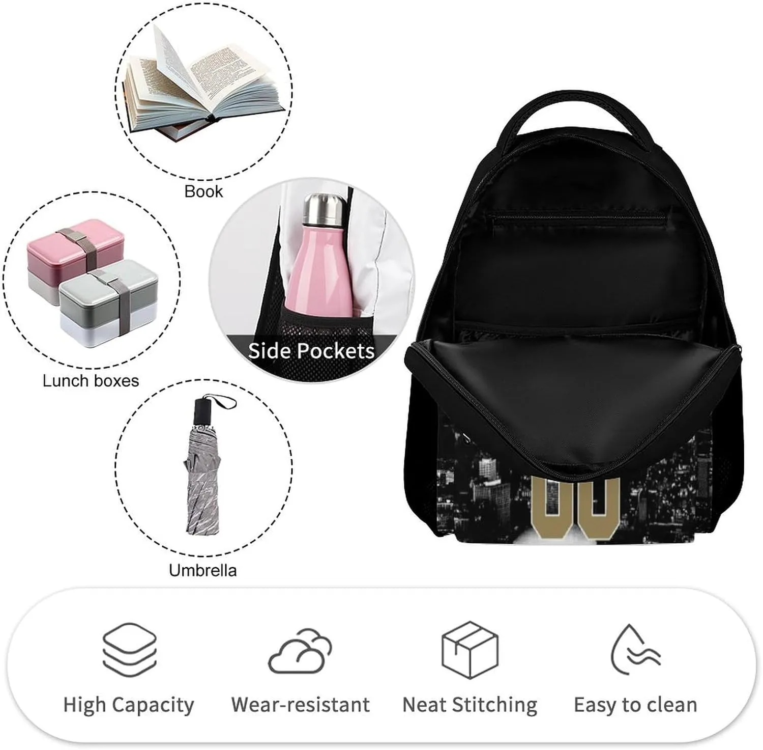 Custom Football Backpacks City Team Court Schoolbags Personalized Name Number Travel Camp Children Bag Fans Gift