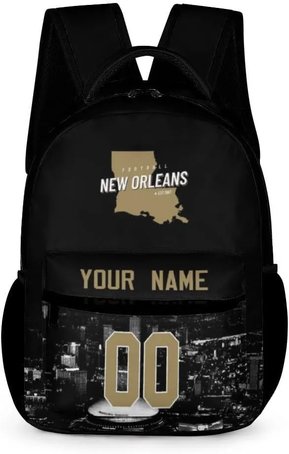 Custom Football Backpacks City Team Court Schoolbags Personalized Name Number Travel Camp Children Bag Fans Gift