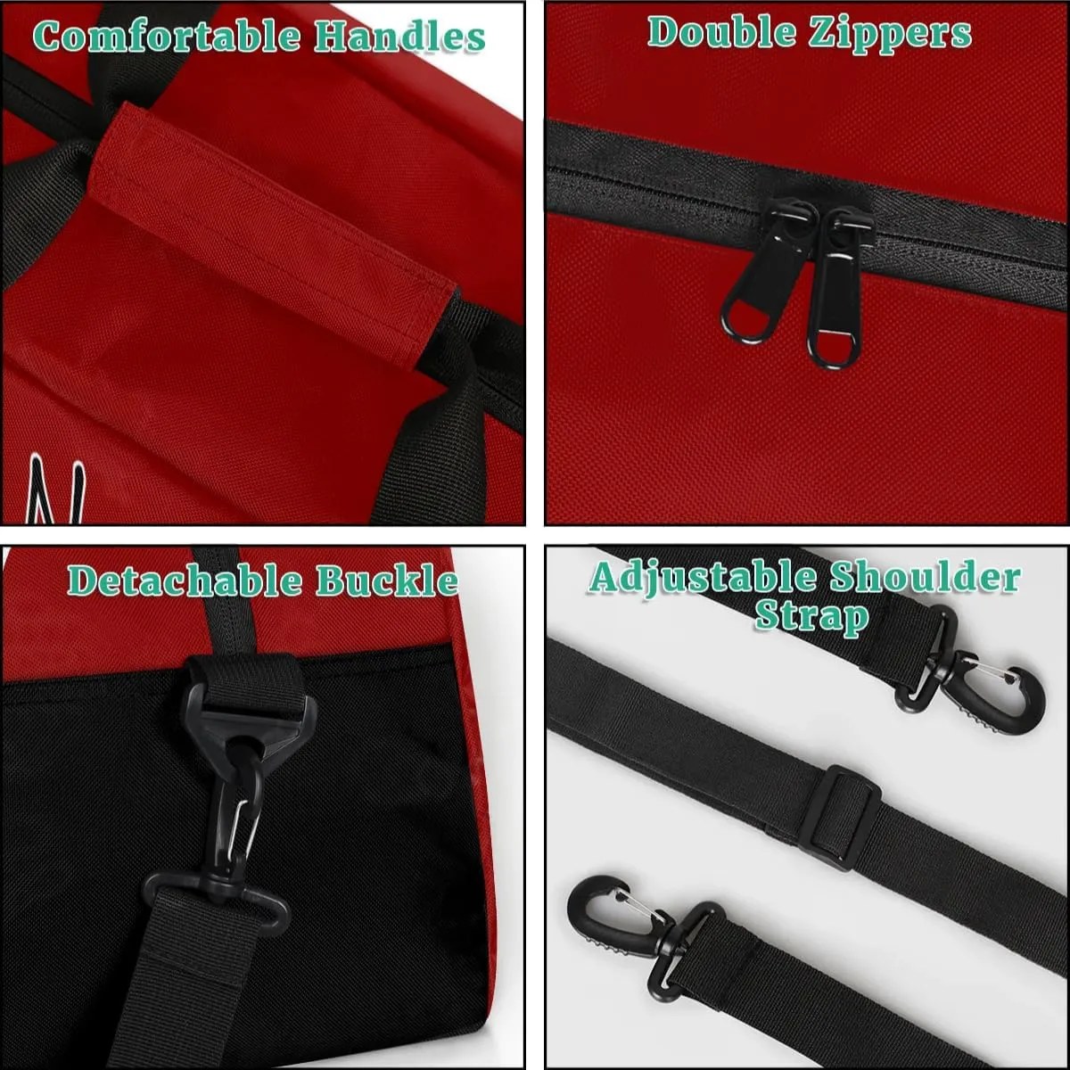 Custom Gym Bag for Women Men, Personalized Initial Duffel Bag with Name, Small Sports Gym Bag Travel Duffle Bag Weekender Carry On Overnight Bags Dark Red