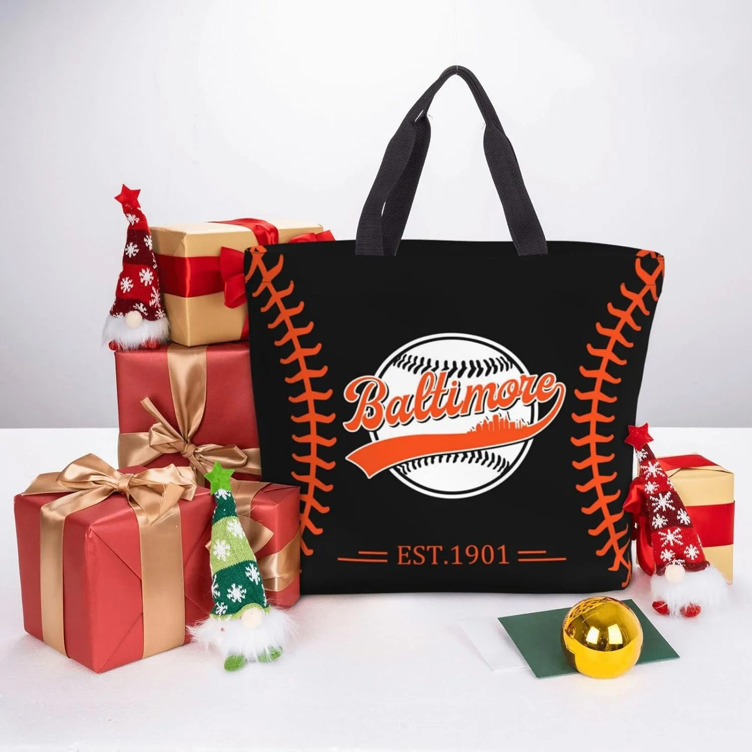 Custom Shoulder Bag Handbag,Personalized Custom Baseball Style Tote Bag,Large Shoulder Tote for Women Men Gift