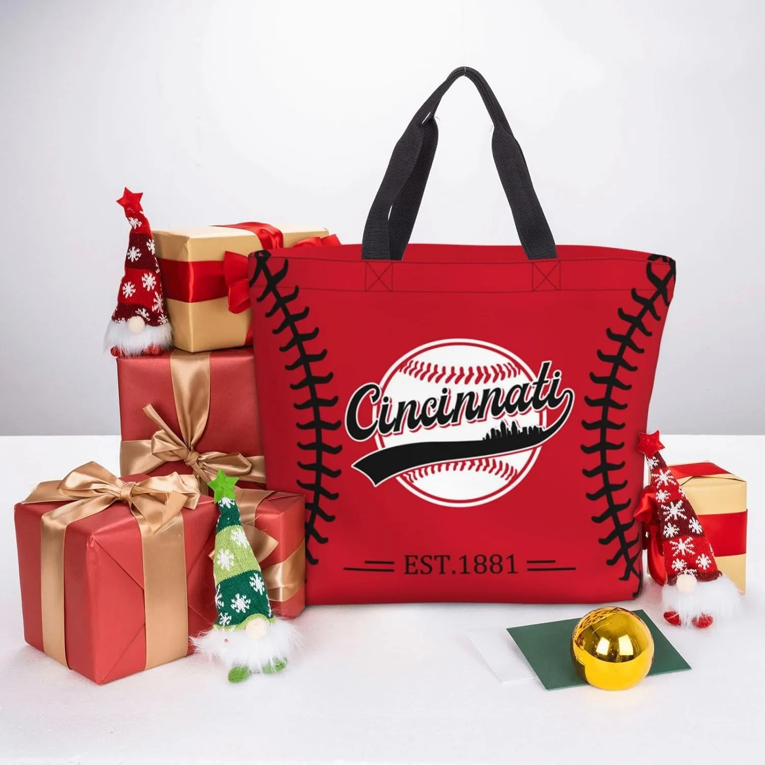 Custom Shoulder Bag Handbag,Personalized Custom Baseball Style Tote Bag,Large Shoulder Tote for Women Men Gift
