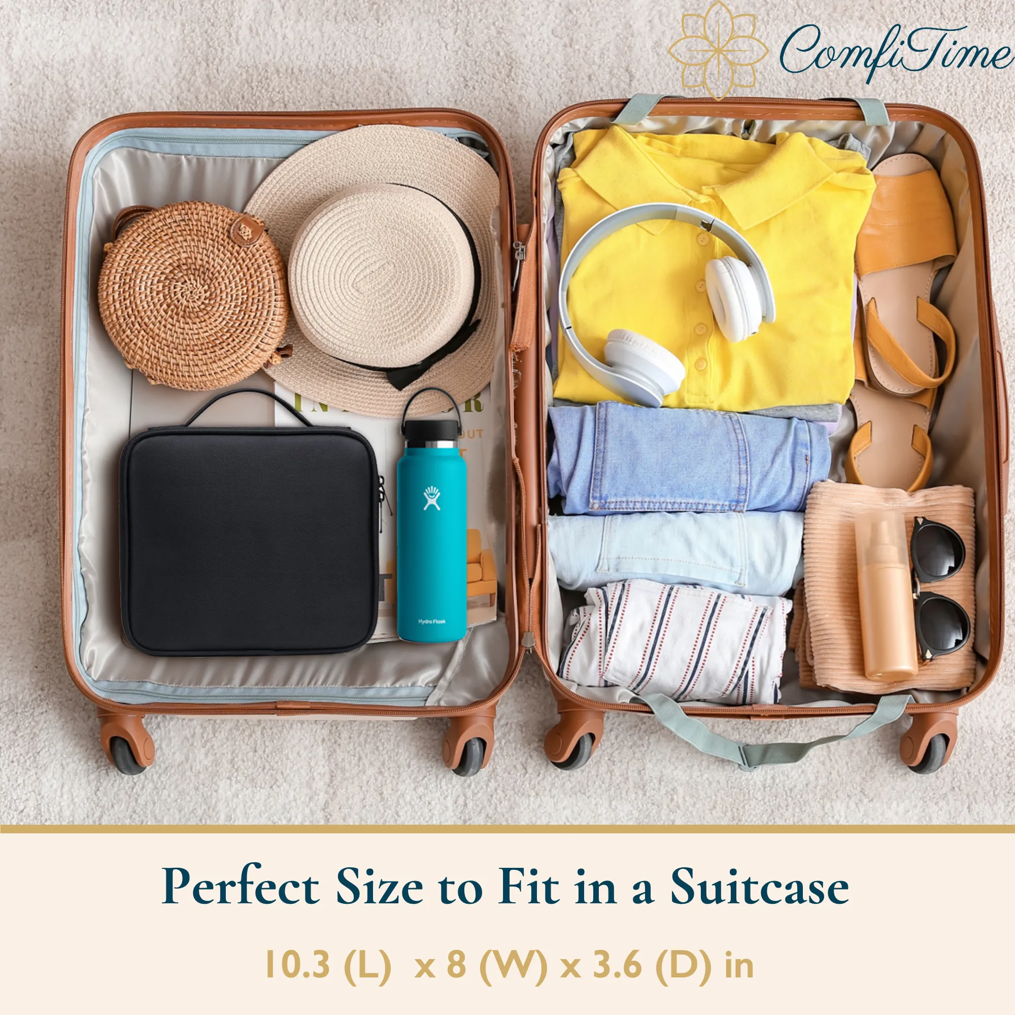 Customizable Makeup Case With Bonus Travel Mirror
