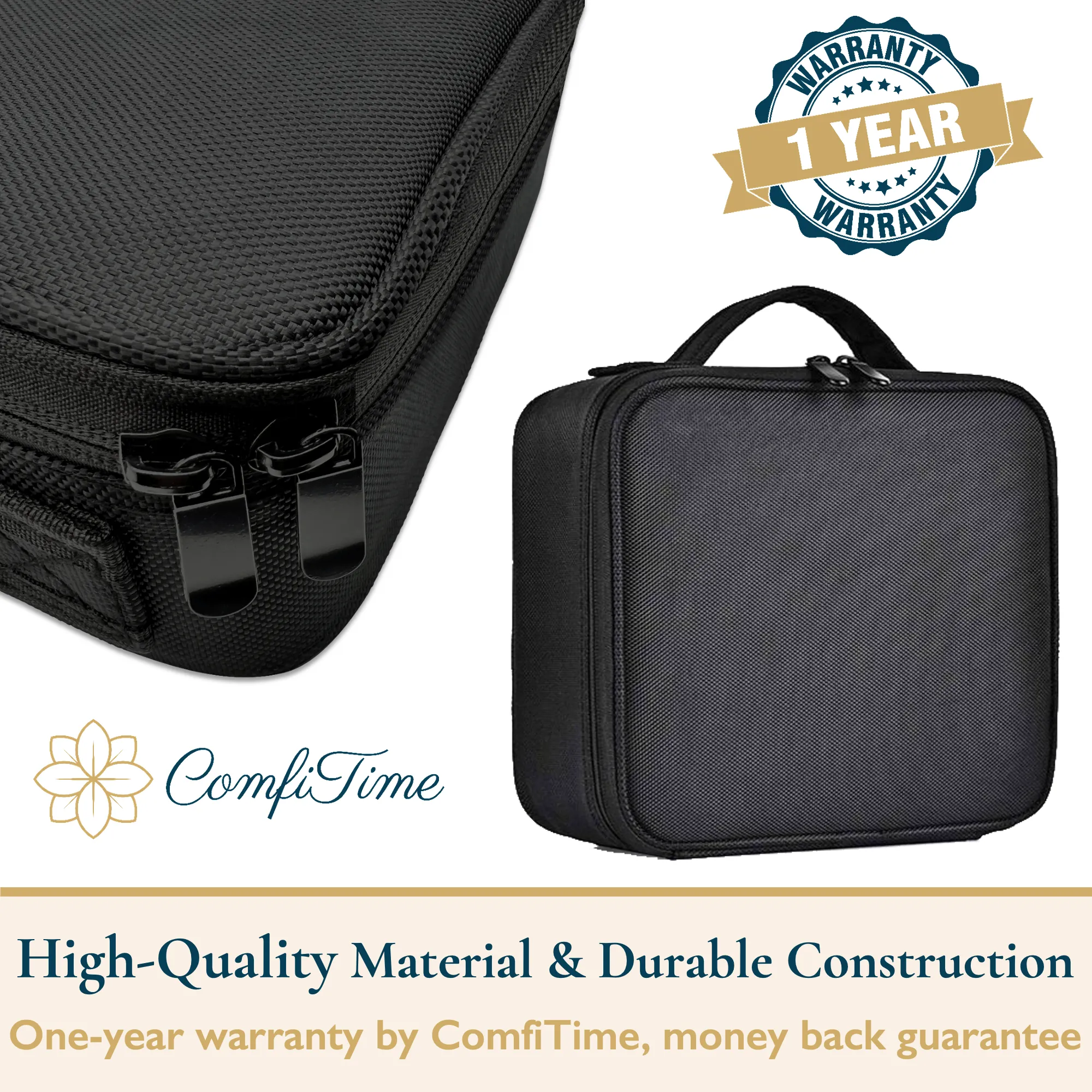 Customizable Makeup Case With Bonus Travel Mirror