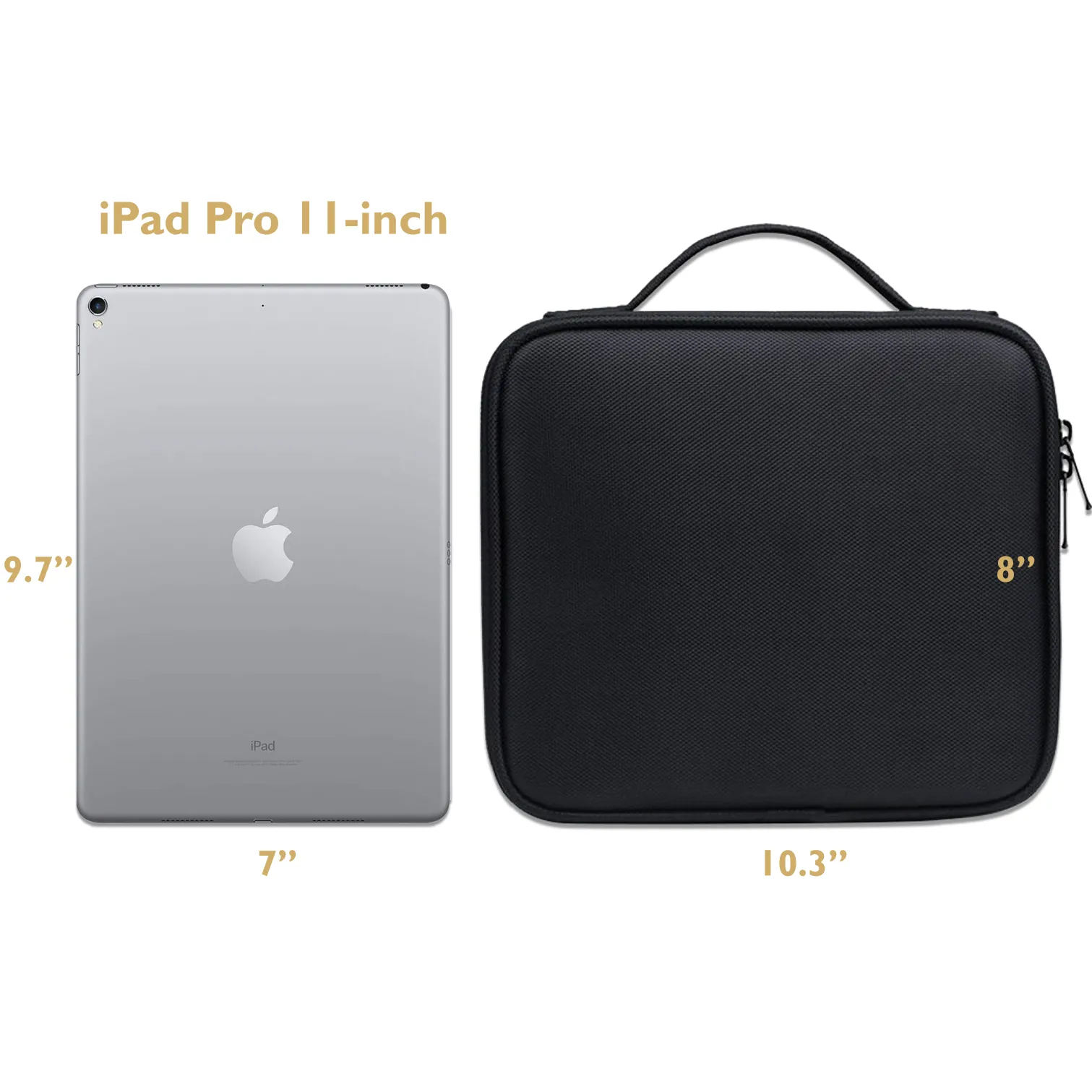 Customizable Makeup Case With Bonus Travel Mirror