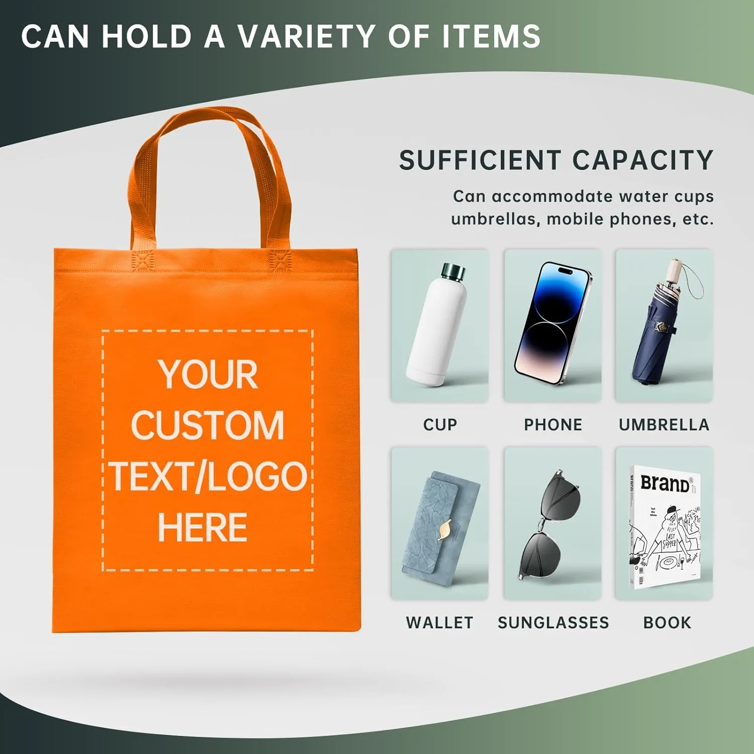 Customizable Tote Bags-100 Ideal for Sales,Business Activities,shopping,Parties,store,advertisement