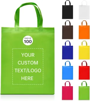 Customizable Tote Bags-100 Ideal for Sales,Business Activities,shopping,Parties,store,advertisement