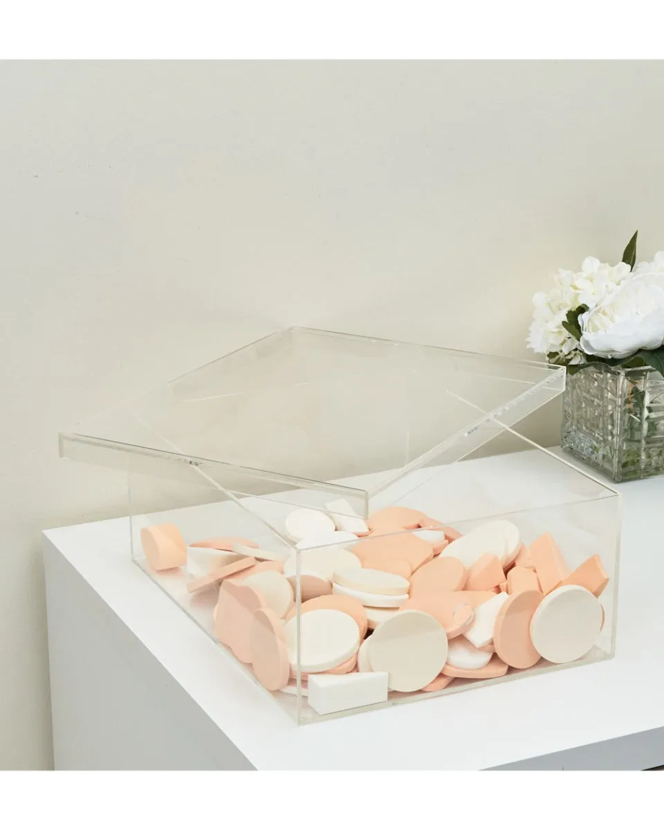 Customized Stackable Vanity Box Acrylic Smart-powered HS Storage Clear Product Touch-sensitive