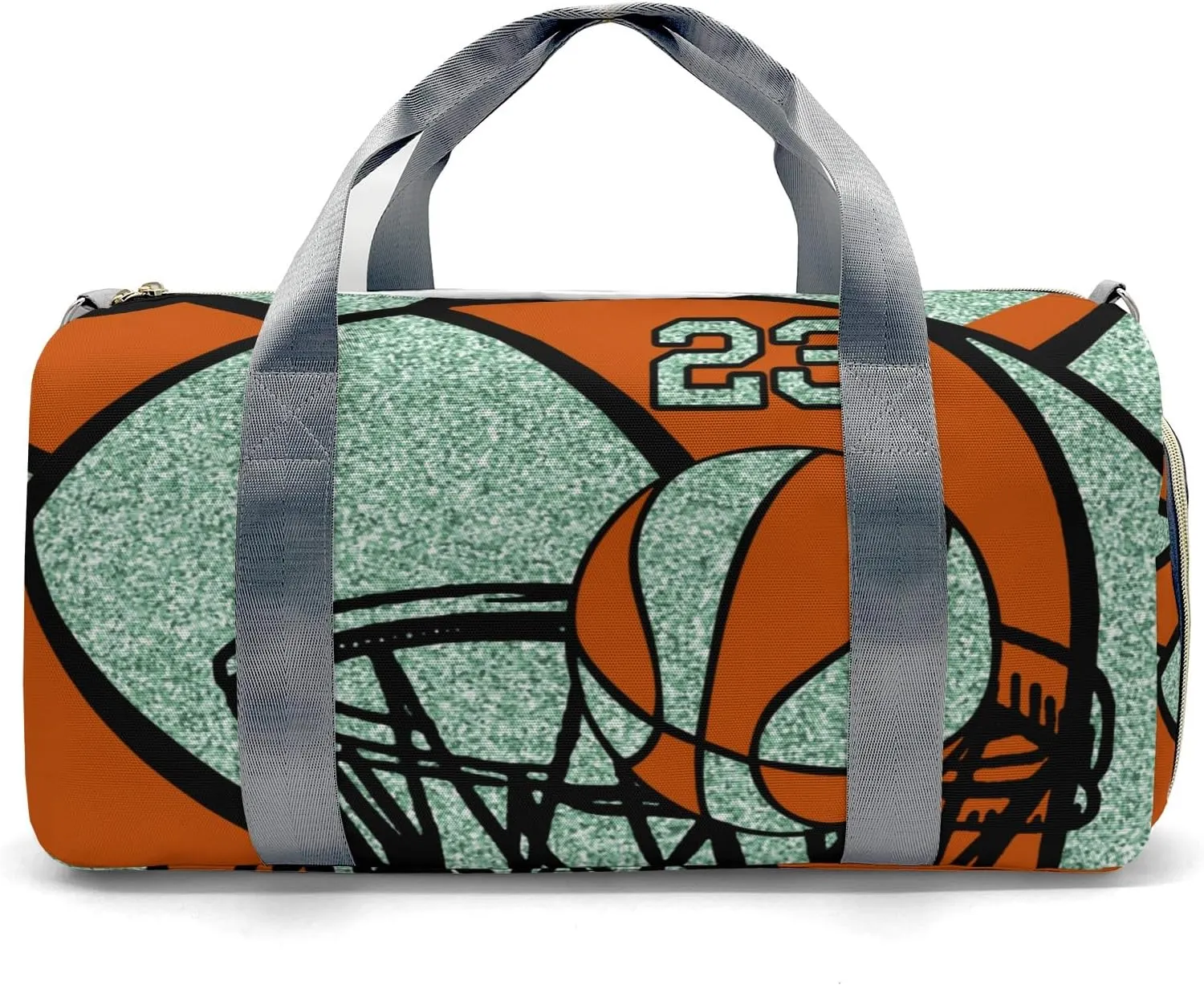 Custon Name Basketball Gym Mint Gym Sport Yoga Duffel Bag Sport Player Travel Bag,Sport Gym Bag Personalized Gift for Travel Hand Bag Carry on Bag