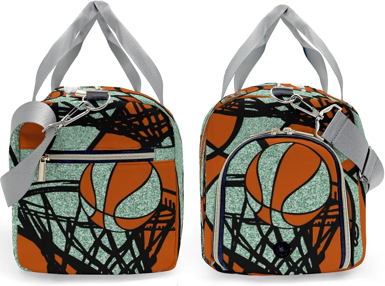 Custon Name Basketball Gym Mint Gym Sport Yoga Duffel Bag Sport Player Travel Bag,Sport Gym Bag Personalized Gift for Travel Hand Bag Carry on Bag