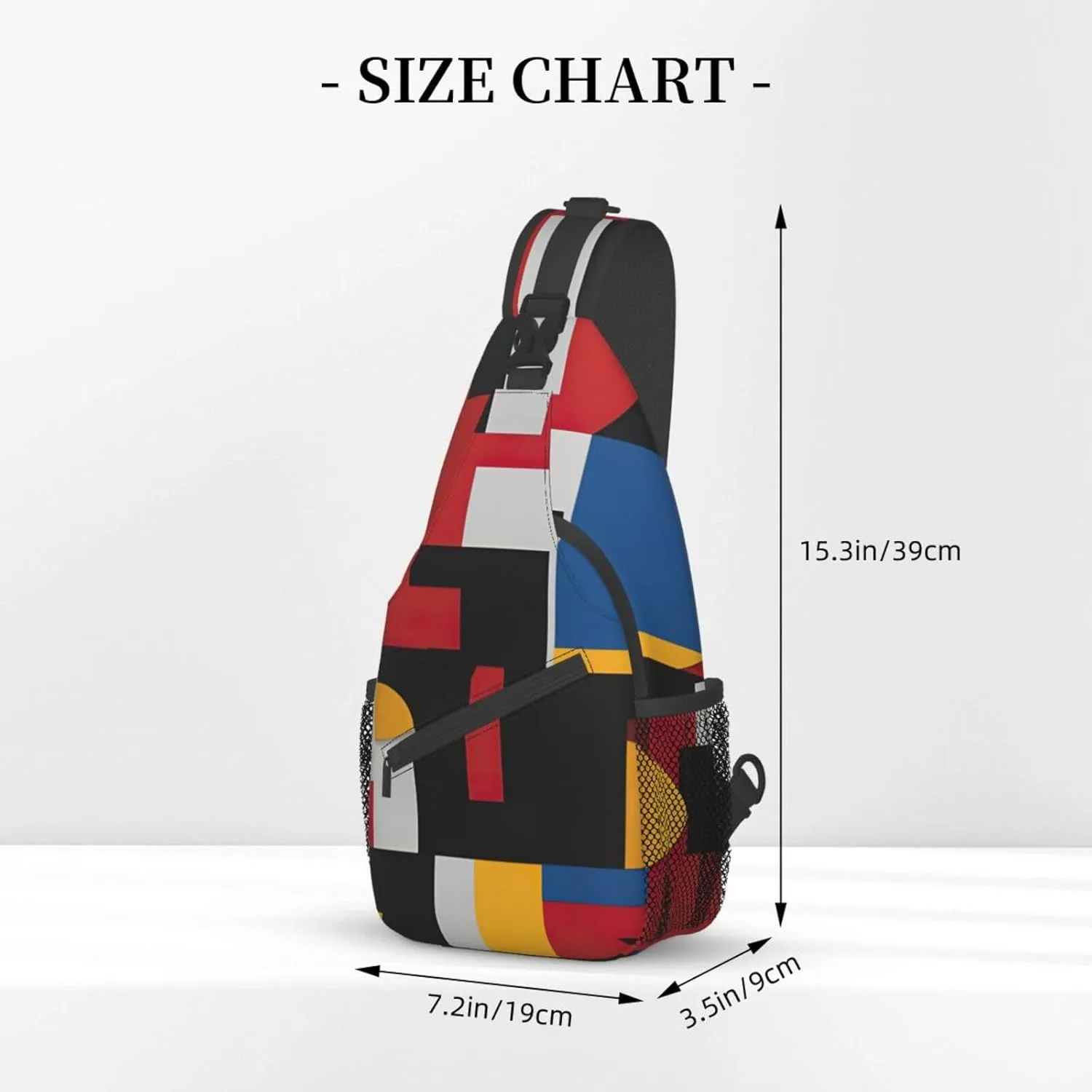 Cute Rabbits Shoulder Bag Crossbody Backpack Chest Bag Lightweight Sling Daypackstravel Hiking Cycling For Men Women
