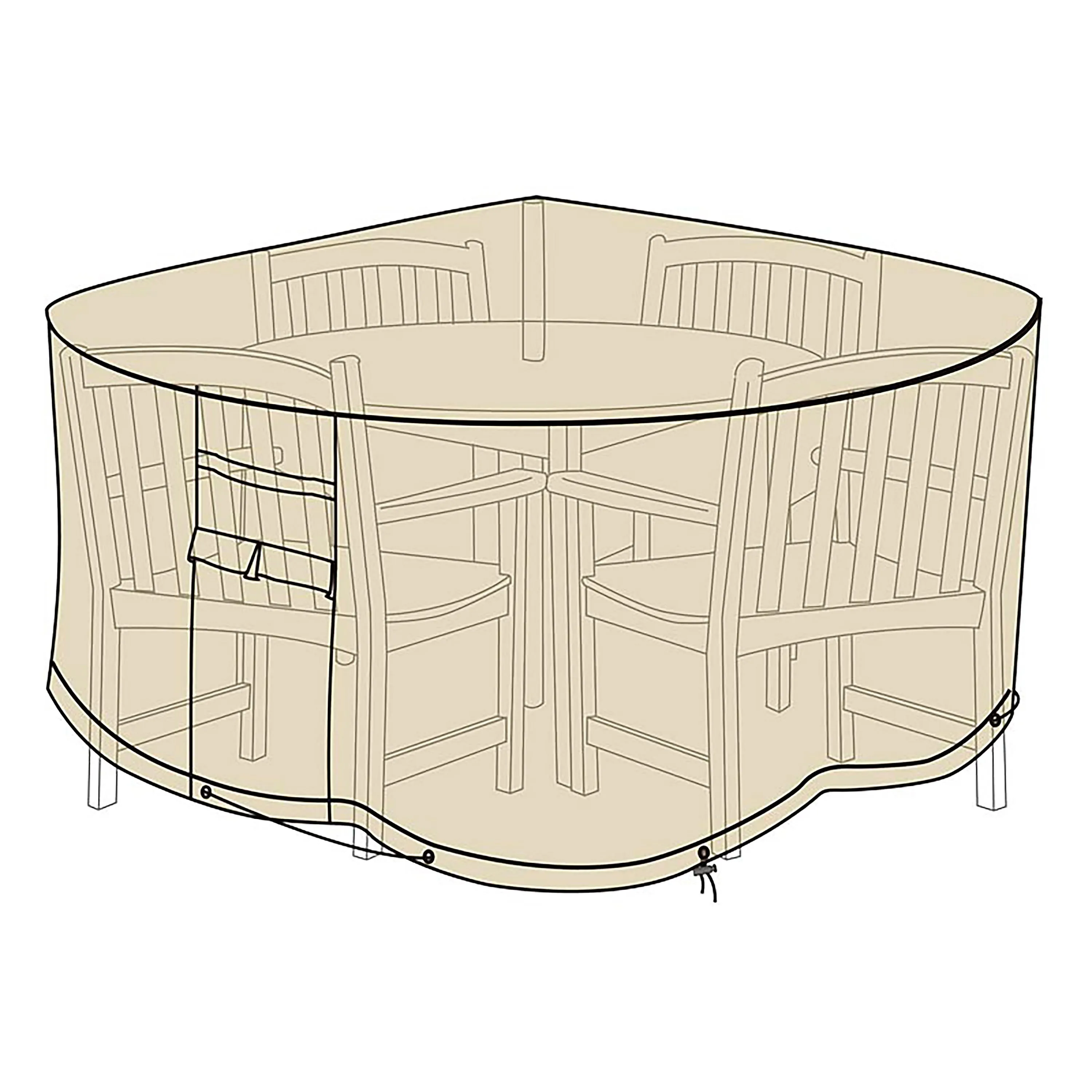 Deluxe Large Round Table and Chairs Cover