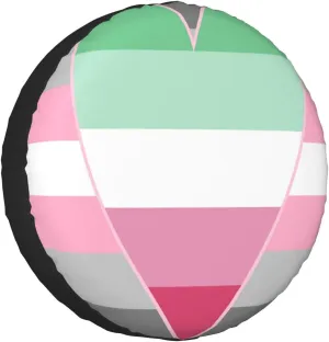 Demigirl Abro-Pride Flag LGBTQ Total Protection for Your Wheels! Waterproof Tire Cover - Defend Against UV Rays & Snow
