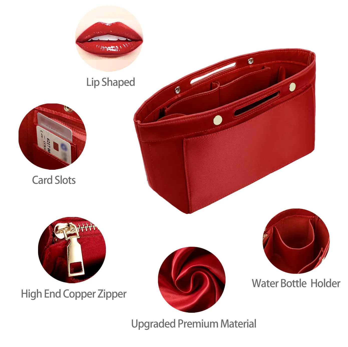 Design Purse Organizer Insert for Handbag & Tote Shaper, Tote Bag Organizer Insert for Speedy Neverfull - Available in 6 Sizes.